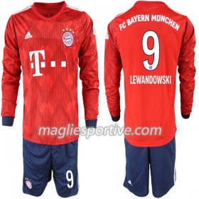 Completo Calcio Bayern Monaco Lewandowski 9 Bambino Divisa Prima 2018/2019 ML